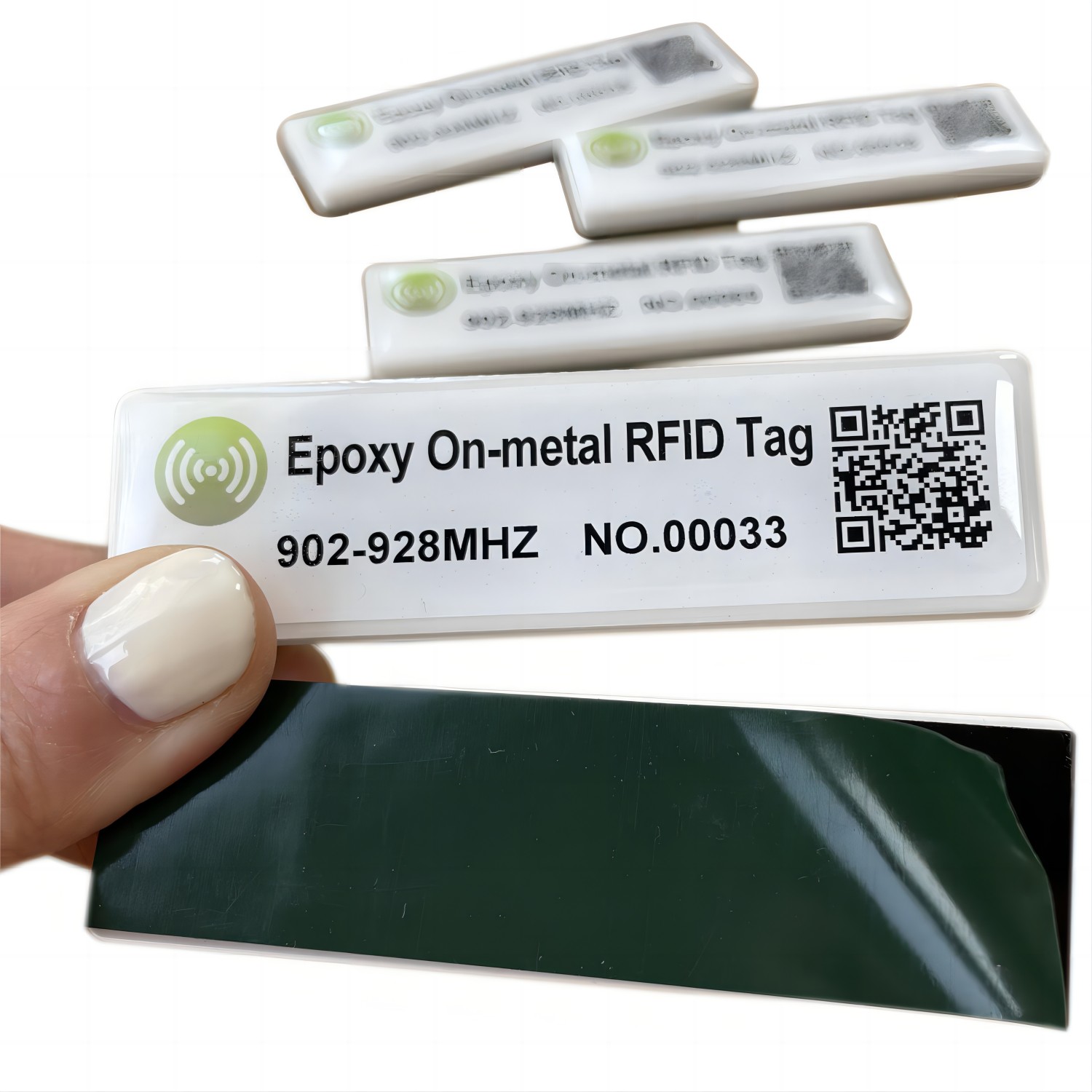 RFID époxy sur étiquette métallique