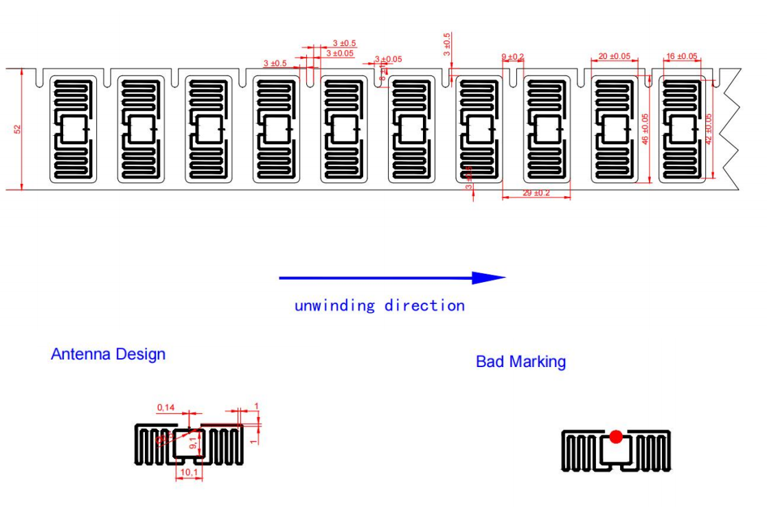 Tags de blanchisserie RFID de scellage en scel